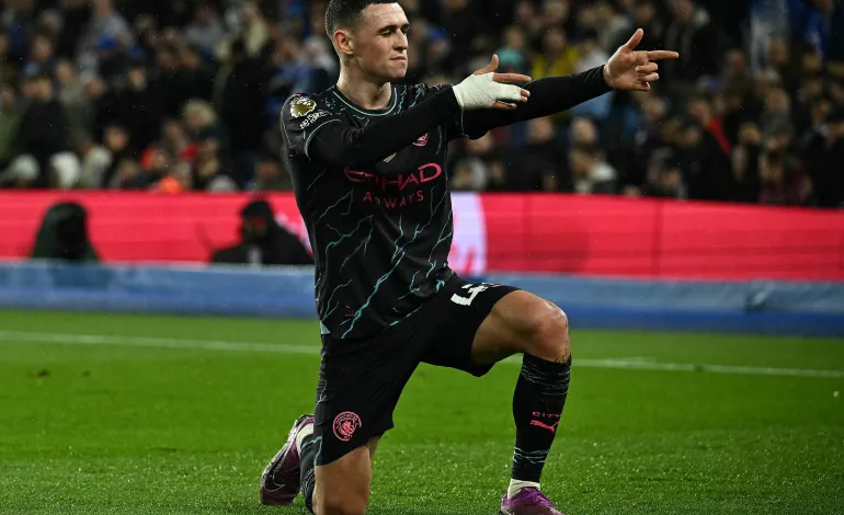 سيتي يستعرض برباعية أمام برايتون في الدوري الإنجليزي