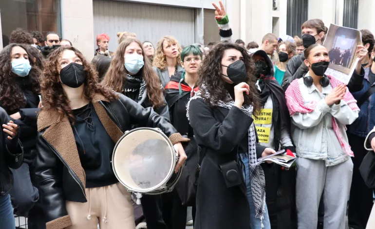 الاحتجاجات الطلابية المناهضة لحرب غزة تعطل جامعة عريقة في باريس