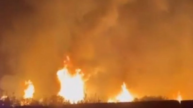 انفجارات ضخمة بقاعدة عسكرية للحشد الشعبي جنوب بغداد