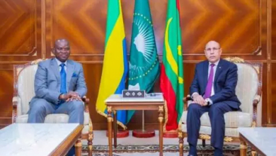 مباحثات في نواكشوط بين الرئيس غزواني وضيفه الغابوني أوليغي أنغيما