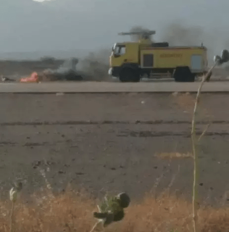 تحطم طائرة عسكرية أثناء جولة تدريب صباحية