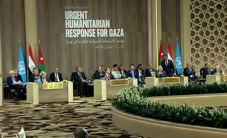 مؤتمر الأردن يطالب بإدخال المساعدات لغزة وحرمان إسرائيل من سلاح التجويع