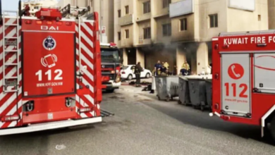 عشرات الوفيات في حريق بمبنيين سكنيين جنوب الكويت